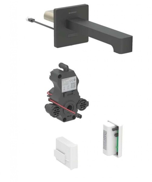 GEBERIT - Brenta Elektronická umyvadlová baterie pod omítku, napájení z generátoru, easy to clean, matná černá 116.296.14.1
