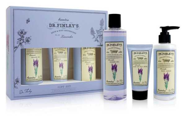 Set koupelový DR. FINLAY´S v dárkové krabičce Levandule 240ml + 190ml + 60ml