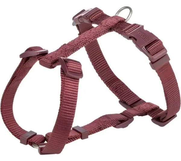 TRIXIE H-postroj PREMIUM sangria / Nylonový / Pro psy / M-L / obvod 52-75 cm / šířka 20 mm (203431)