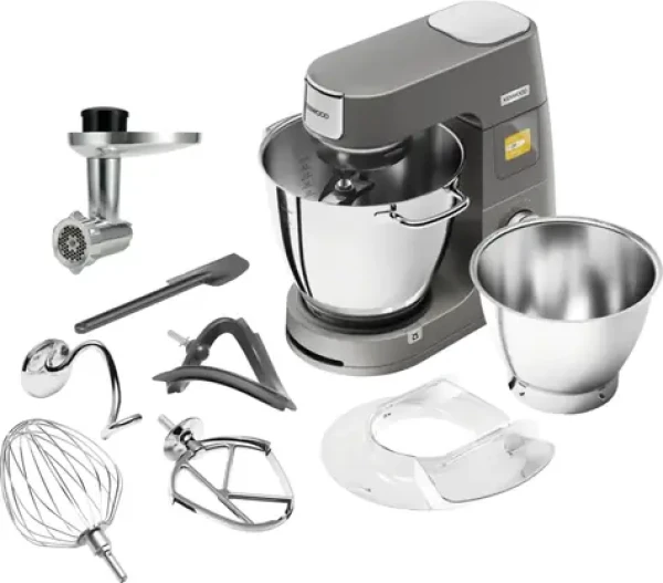 Kenwood Titanium Chef Patissier XL KWL90.164SI stříbrná / Kuchyňský robot / 1400 W / 7 l / dotykový displej (0W20011381)