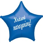 Fóliový balónek hvězda modrá Krásné narozeniny! Balonky.cz Fóliový balónek hvězda modrá Krásné narozeniny! Balonky.cz