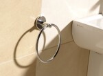 AQUALINE - SAMBA držák ručníků kruh, chrom SB106