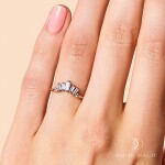 Royal Fashion prsten 14k zlato Vermeil GU-DR8347R-ROSEGOLD-TOPAZ Velikost: 6 (EU: 51-53)