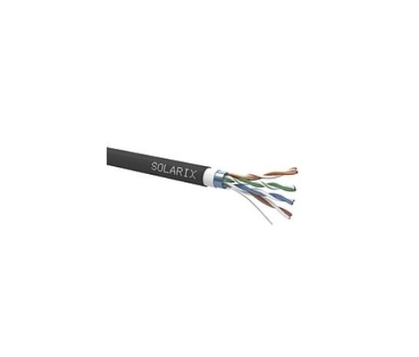 Instalační kabel Solarix venkovní FTP, Cat5E, drát, PVC+PE, dvojitý plášť, cívka 305m SXKD-5E-FTP-PVC+PE EDF_10101713