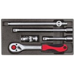 Wera 005440 Magnetická lišta B Deep 1 se sadou prodloužených nástrčných hlavic 8 ÷ 19 mm typ 8790 HMB Deep 3/8" (Sada 9 dílů) 05005440001