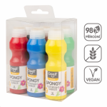 Creall sada temperových barev s houbičkou Spongy, 6 × 70 ml, mix barev