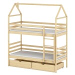 Posteľ Domček Alex 80x160 pine