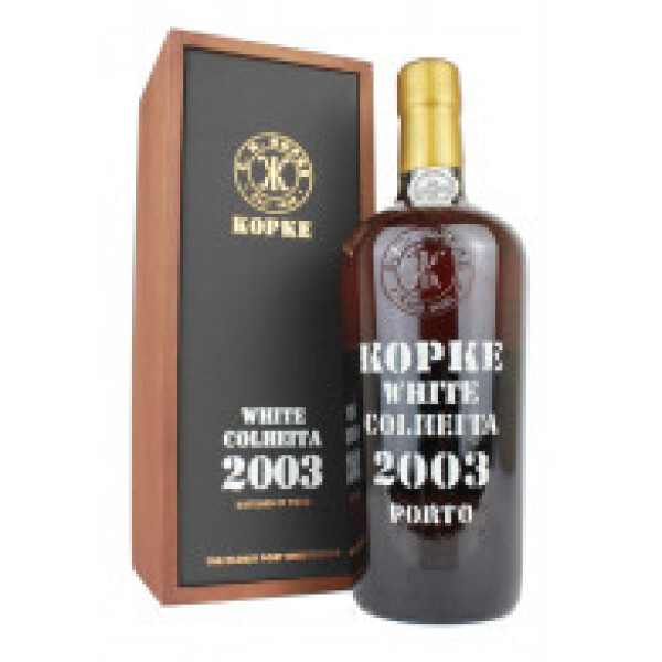 Kopke Colheita White 2003 Porto 0,75L - Dřevěné dárkové balení