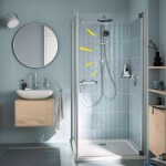 GROHE - Vitalio Start Sprchový set bez baterie, průměr 25 cm, 2 proudy, chrom 26680001