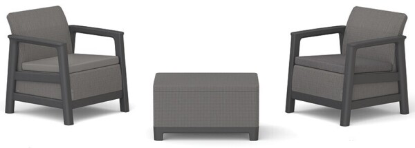 Keter SCANDI LINEA BALCONY - Mountain Grey/Grafit