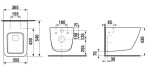 PRIM - předstěnový instalační systém bez tlačítka + WC JIKA PURE + SEDÁTKO DURAPLAST PRIM_20/0026 X PU1