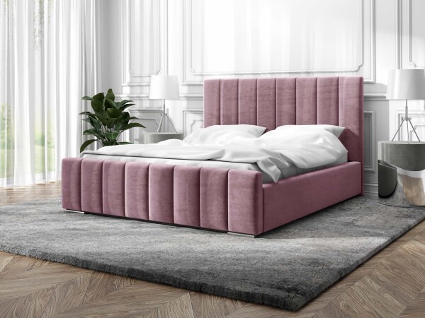 FRONTI Postel MODEL 12 140x200 růžová - MAGIC VELVET 2258