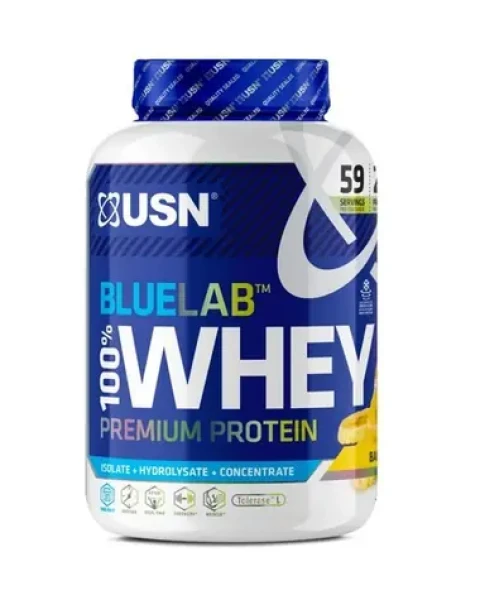 USN BlueLab 100% Whey Protein Premium 2000 g banán (12610)