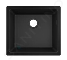HANSGROHE - Dřezy Podstavný granitový dřez S510-U450, grafitová černá 43431170