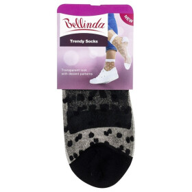 Módní silonkové ponožky s puntíky TRENDY SOCKS - BELLINDA - černá 39 - 42