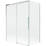 MEXEN/S - Rox vanová zástěna 2-křídlová posuvná 120 + 70 x 150, transparent, chrom 8C9-120-070-01-00