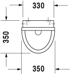 DURAVIT - Starck 3 Pisoár, zadní přívod vody, s WonderGliss, bílá 08213500001