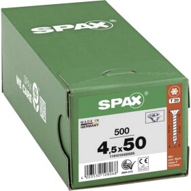 SPAX 1191010450505 R 88091 Senkkopf/T-STAR šroub do dřeva 4.5 mm 50 mm T-STAR plus ocel WIROX 500 ks
