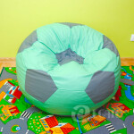 FRONTI Dětský taburet MÍČ 40 cm - mentolová + šedá