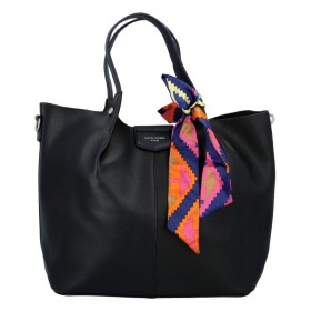 Praktická dámská koženková kabelka Claude černá