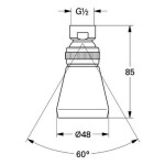 GROHE - Relexa plus Hlavová sprcha, průměr 5 cm, chrom 28094000