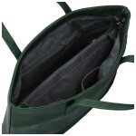 Módní dámská koženková kabelka na rameno Avery, tmavě zelená