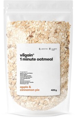 Vilgain Minutová ovesná kaše – jablko se skořicí bez přidaného cukru 420 g