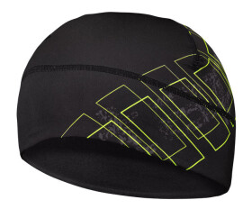 Sportovní čepice ETAPE Fizz, černá/žlutá fluo (pro obvod hlavy vel. S/M (54-58 cm ))