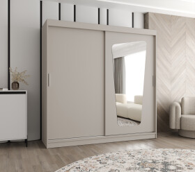 Šatní skříň Abi Moka Rozměry: 200 cm, Barva korpusu + barva dveří: Kašmír + Kašmír