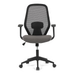 Židle kancelářská, látka černá, houpací mechanismus, kolečka pro tvrdé povrchy