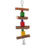 Bird Jewel Hračka - závěsná dřevěná se zvonkem 30 cm (452-31005)