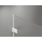 MEXEN/S - Lunar-B sprchové dveře křídlové pravé 115, transparent, bílá 832S-115-050-20-00-P