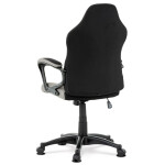 Kancelářská a herní židle, potah růžová, šedá a černá látka, houpací mechanismus