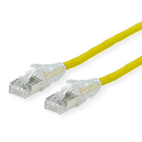 Secomp 21.05.0522 RJ45 síťové kabely, propojovací kabely CAT 6A S/FTP 2.00 m žlutá dvoužilový stíněný, bez halogenů, samozhášecí 1 ks