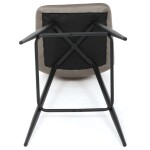 Barová židle, hnědá, látka,AUB-X7015 CAP2