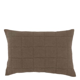 Chic Antique Prošívaný povlak na polštář Walnut 40 x 60 cm, hnědá barva, textil