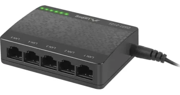Lanberg DSP1-0105 / Switch / 5× 100 Mbps / neřízený (DSP1-0105)