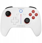 Rampage Hydra bílá / bezdrátový gamepad / pro PC Switch smartfon / vibrace / Bluetooth / USB-C (HYDRA-WHITE)