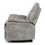 Polohovací křeslo, elektrické zabudované ovládání, šedá, látka vintage, TV-Q8668 GREY3