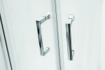 HOPA - Bezrámové sprchové dveře VIVA 195D - BARVA rámu - Chrom/Leštěný hliník (ALU), Rozměr A - 100 cm, Rozměr C - 195 cm, Směr zavírání - Pravé (DX), Výplň - Čiré bezpečnostní sklo - 8 mm BCVIV10P