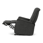 Polohovací křeslo, elektrické kabelové ovládání, šedá, látka, TV-L8963 GREY2