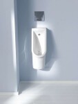 DURAVIT - Starck 3 Pisoár, zadní přívod vody, Rimless, s WonderGliss, alpská bílá 08272500001