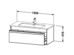 DURAVIT - Ketho Umyvadlová skříňka 41x100x48 cm, 1 zásuvka, lesklá bílá KT642002222
