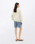 Thinking MU Blurry Flower Jimena Sweatshirt WHITE M