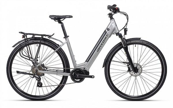 MAXBIKE URBEA 28", barva šedá, baterie 14Ah/504Wh, model 2025, rám M - ZDARMA dopravné, odborná montáž a seřízení! (Záruka nejlepší ceny. Nalezli jste někde lepší cenu? Napište nám a zkusíme ji trumfnout!)