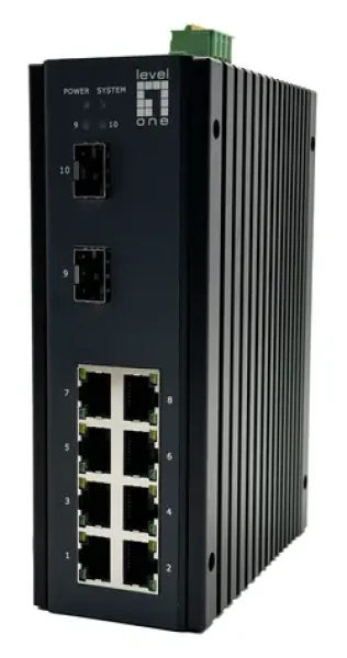 LevelOne IGU-1071 / Průmyslový switch / 8x GE / 2x SFP / Managed L2+ / IP40 (IGU-1071)