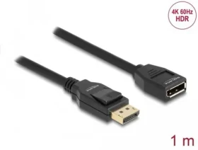 Delock DisplayPort 1.2 prodlužovací kabel 1 m / Prodlužovací kabel / 4K 60 Hz (80001)