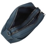 Trendy dámská koženková crossbody kabelka Karlita, tmavě modrá