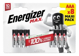 Alkalické mikrotužkové baterie AAA 8ks - Energizer Max