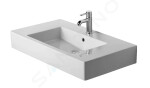 DURAVIT - Vero Umyvadlo 850x490 mm, s přepadem, s otvorem pro baterii, bílá 0329850000